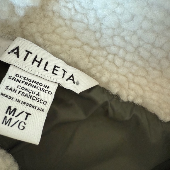 Athleta Fleece Hybrid Jacket Medium NWT - Picture 2 of 9